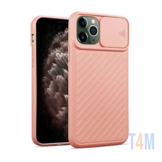 FUNDA DE SILICONA CON PROTECCIÓN PARA CÁMARA POR APPLE IPHONE 11 ROSA